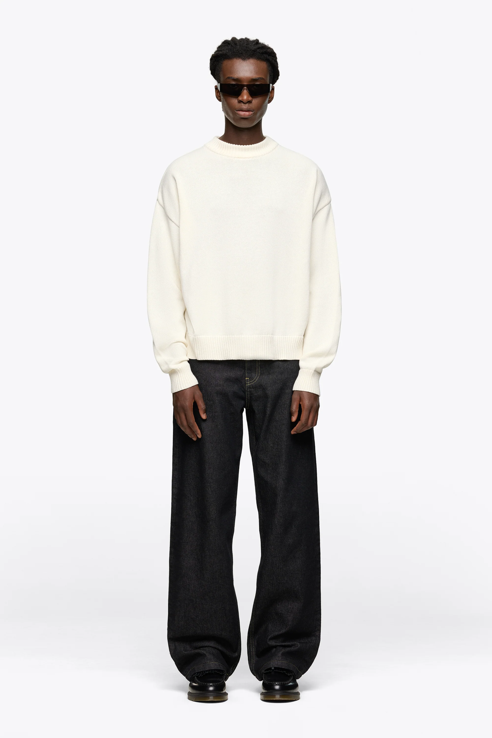 Cropped Knit Sweater - Image 4