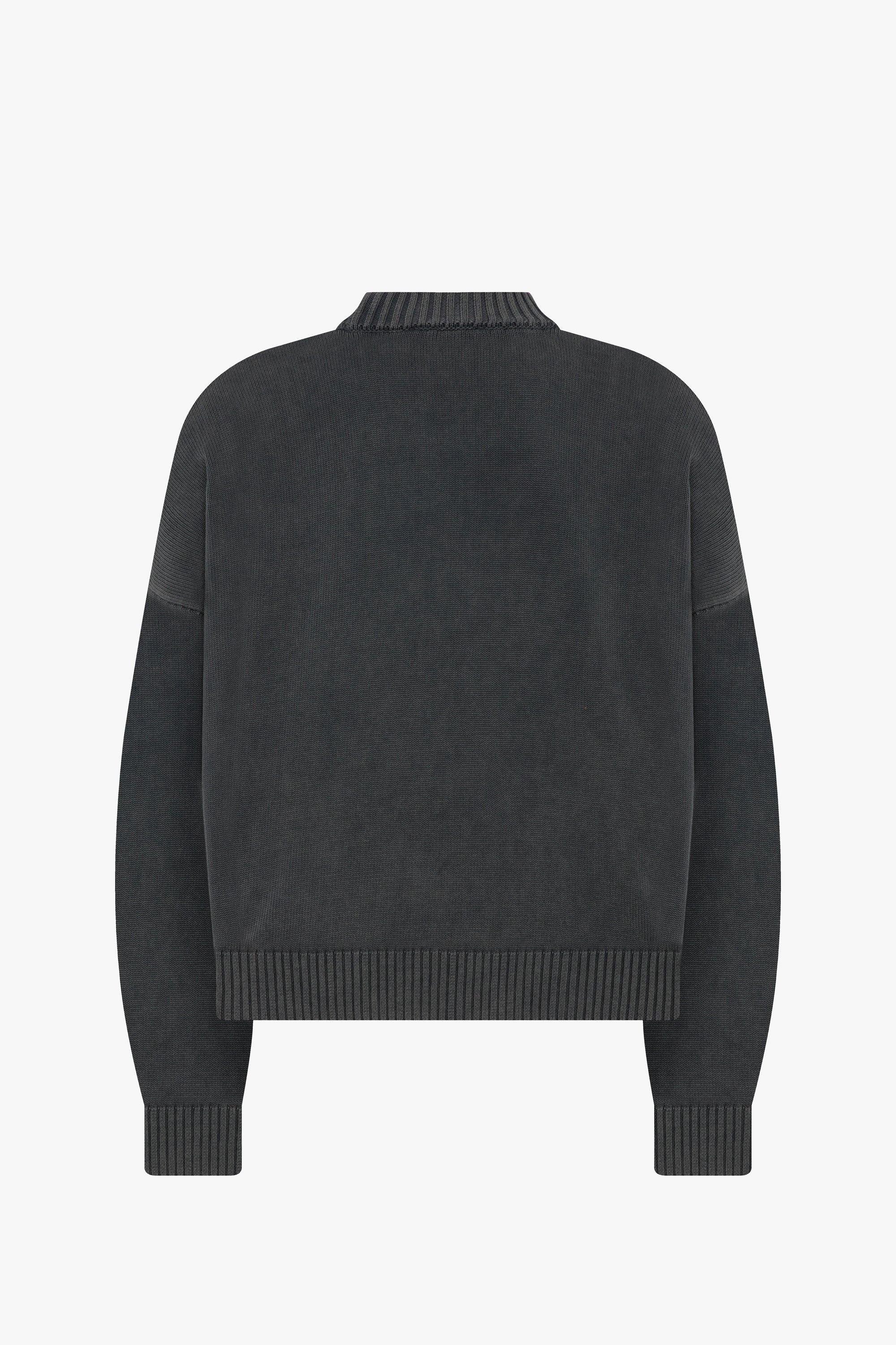 Cropped Knit Sweater - Image 7