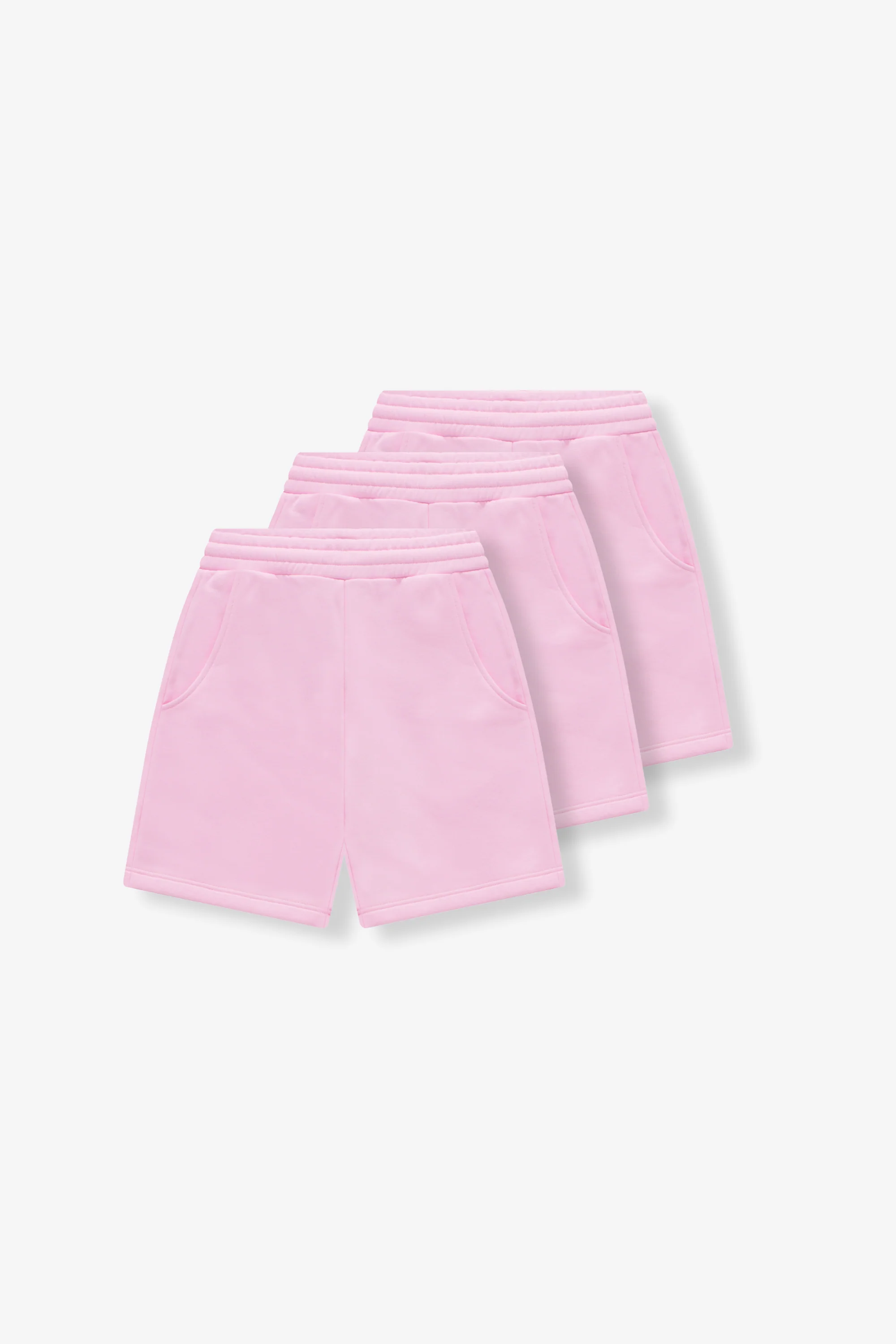 Heavy Blank Shorts Set Cotton Candy