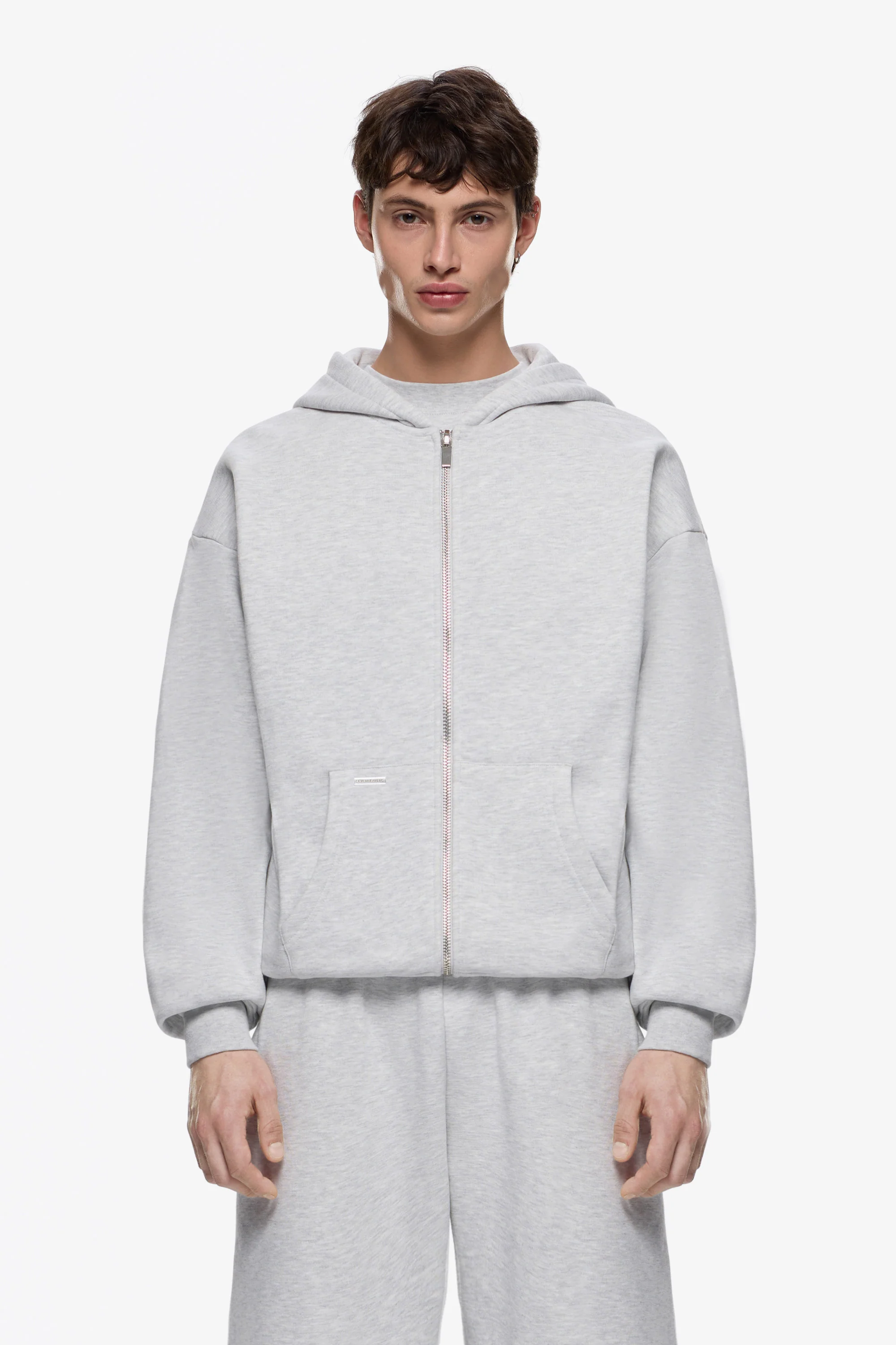 Heavy Blank Zip Hoodie - Image 3