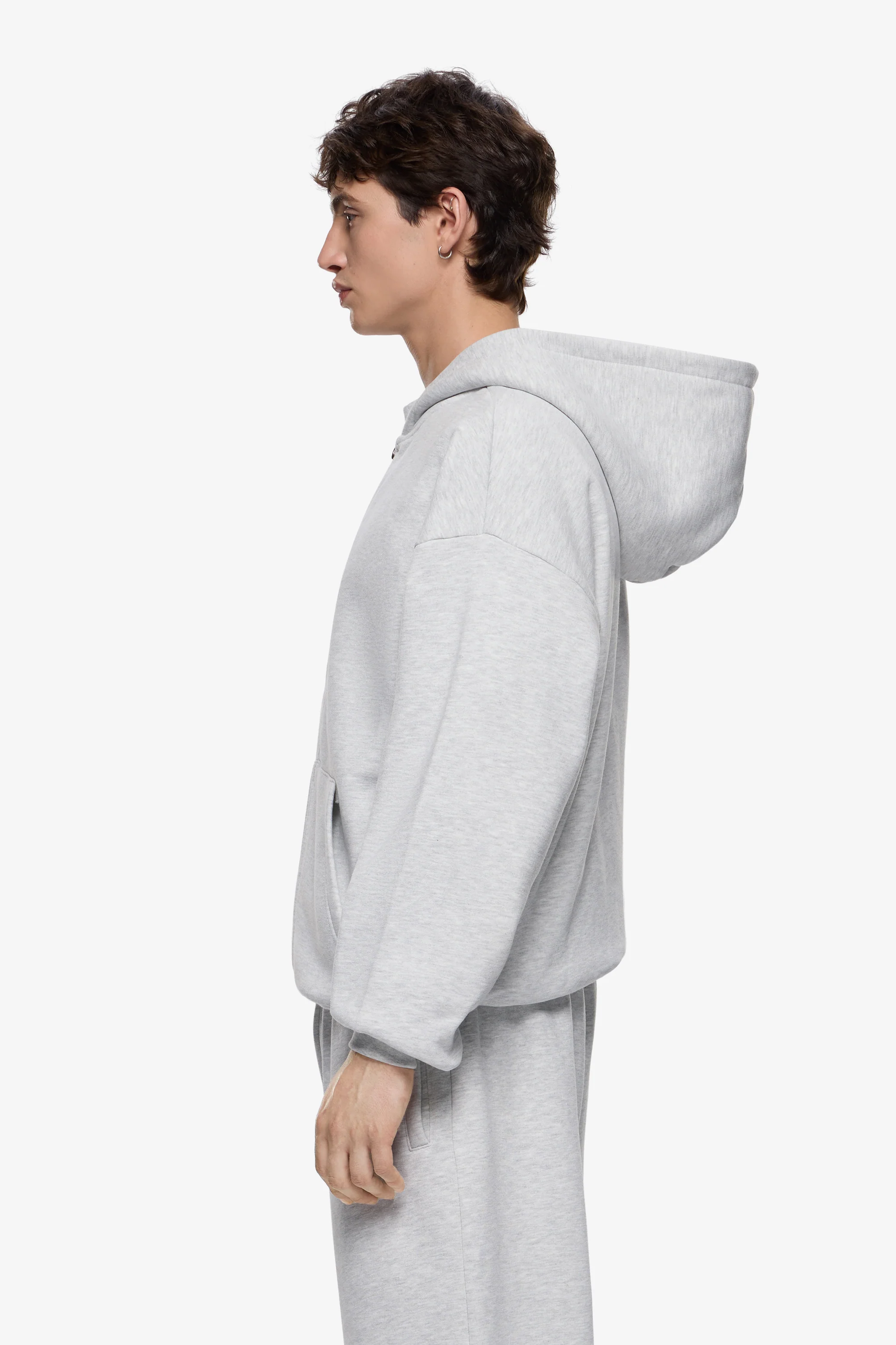 Heavy Blank Zip Hoodie - Image 4