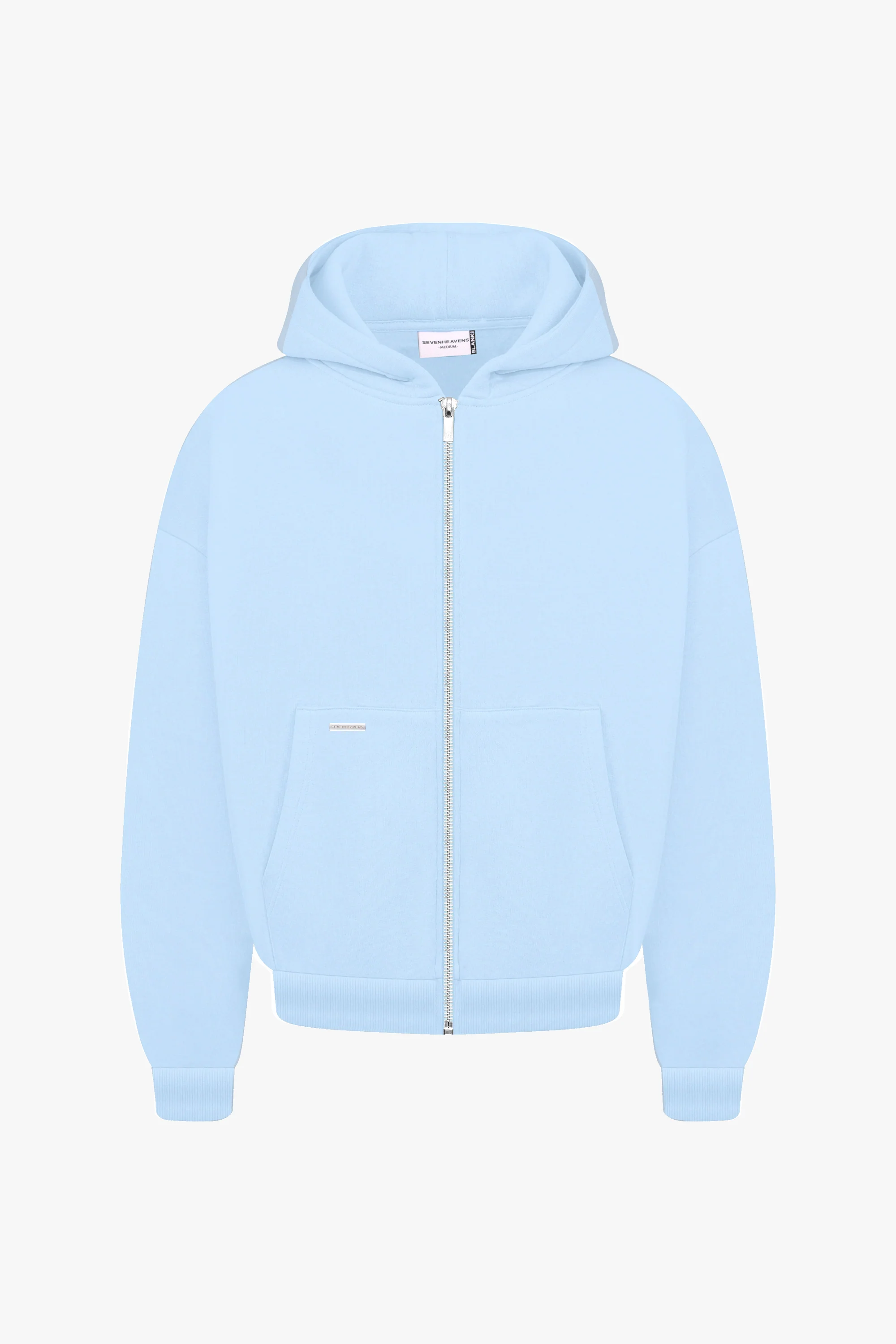 Heavy Blank Zip Hoodie