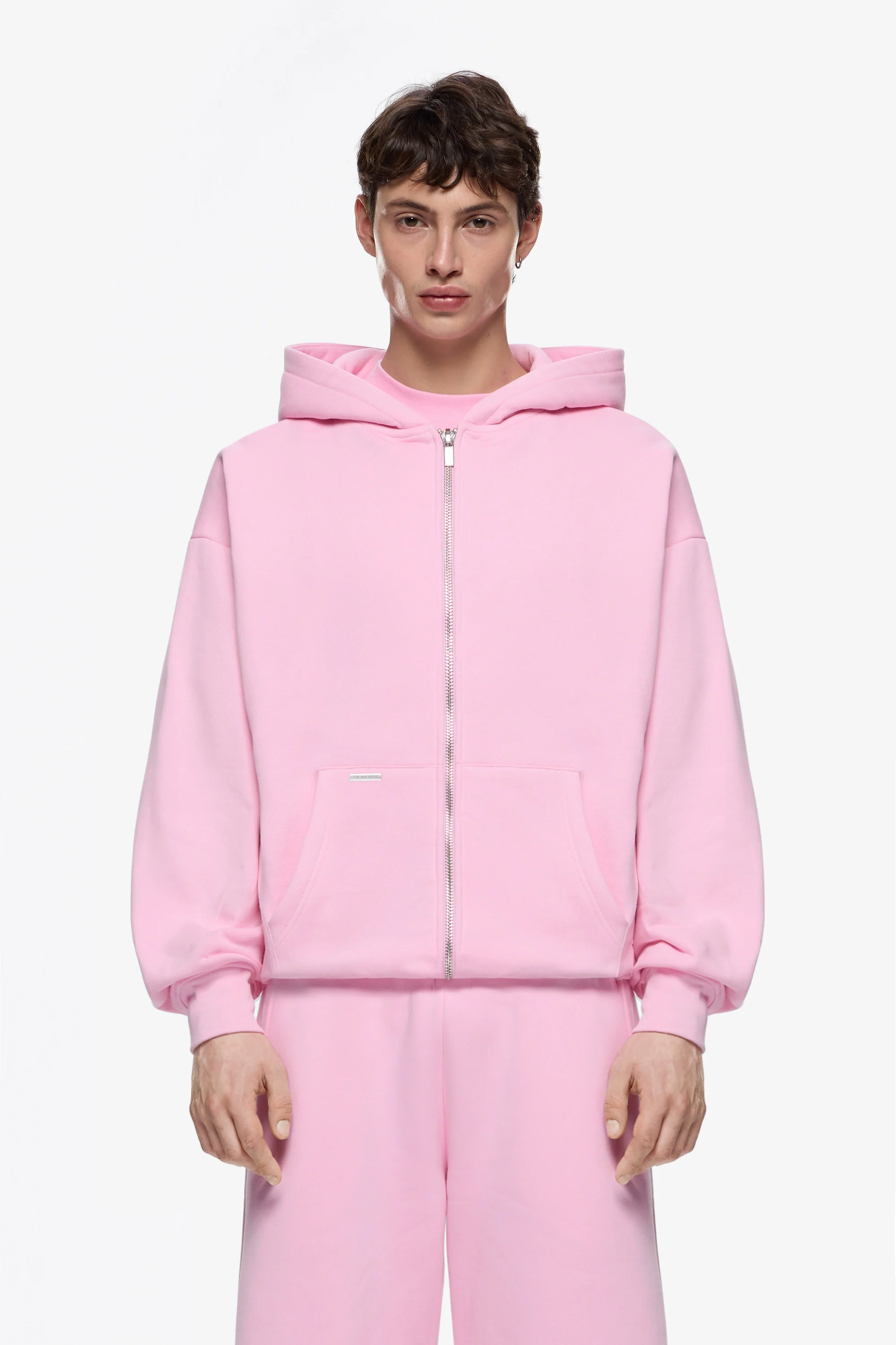 Heavy Blank Zip Hoodie - Image 3