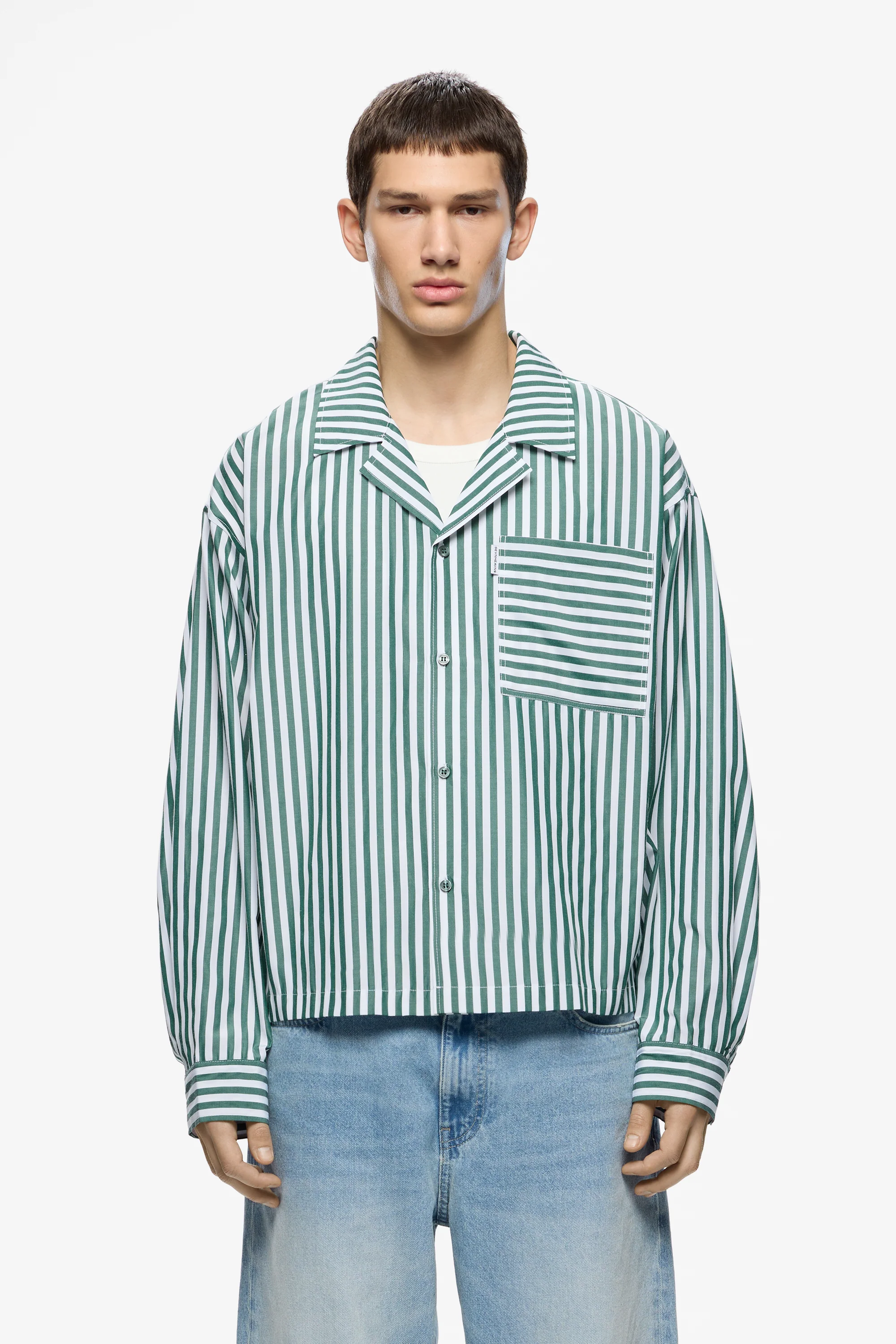 Langarm Hemd Striped