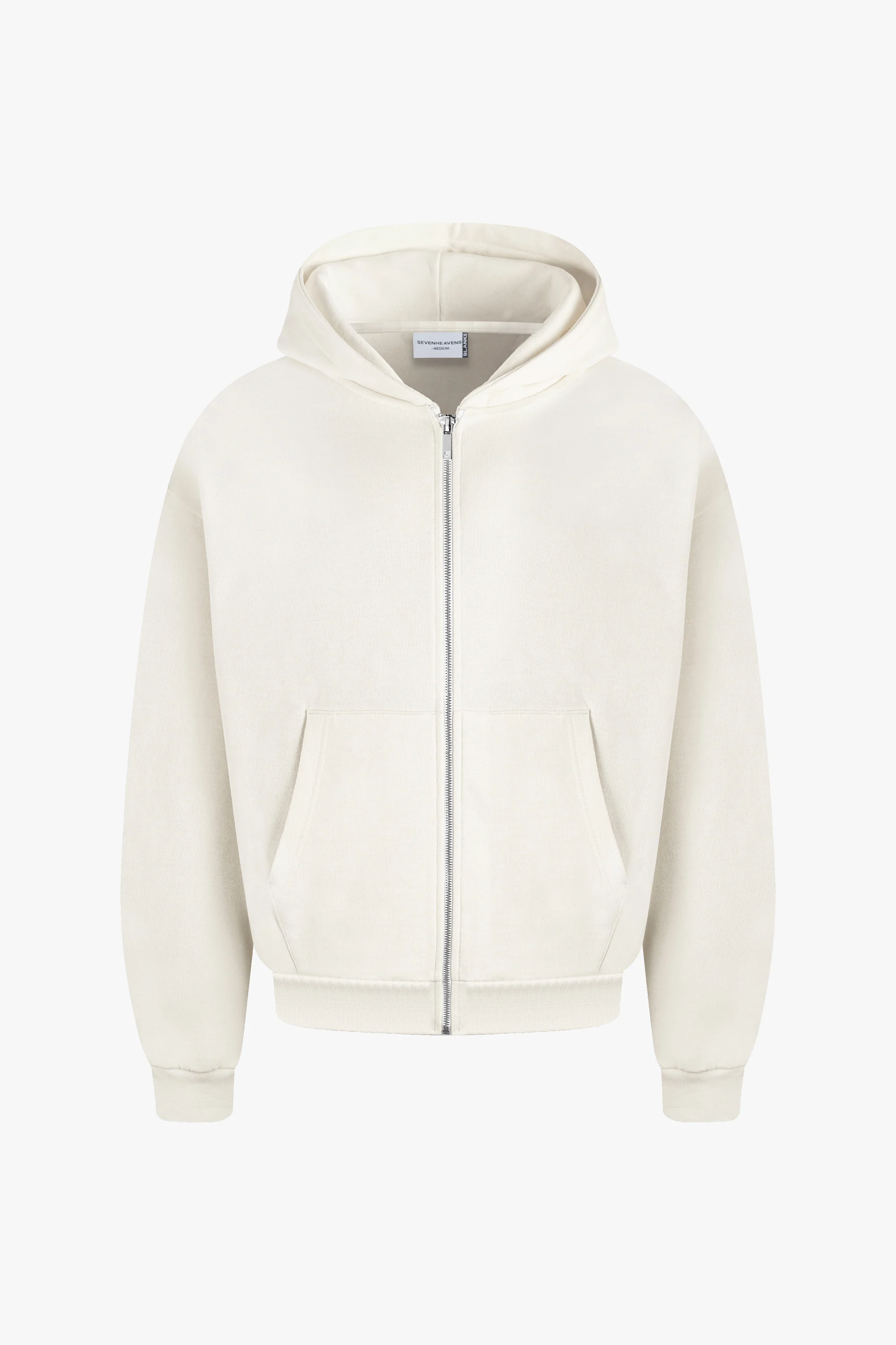 Heavy Blank Zip Hoodie