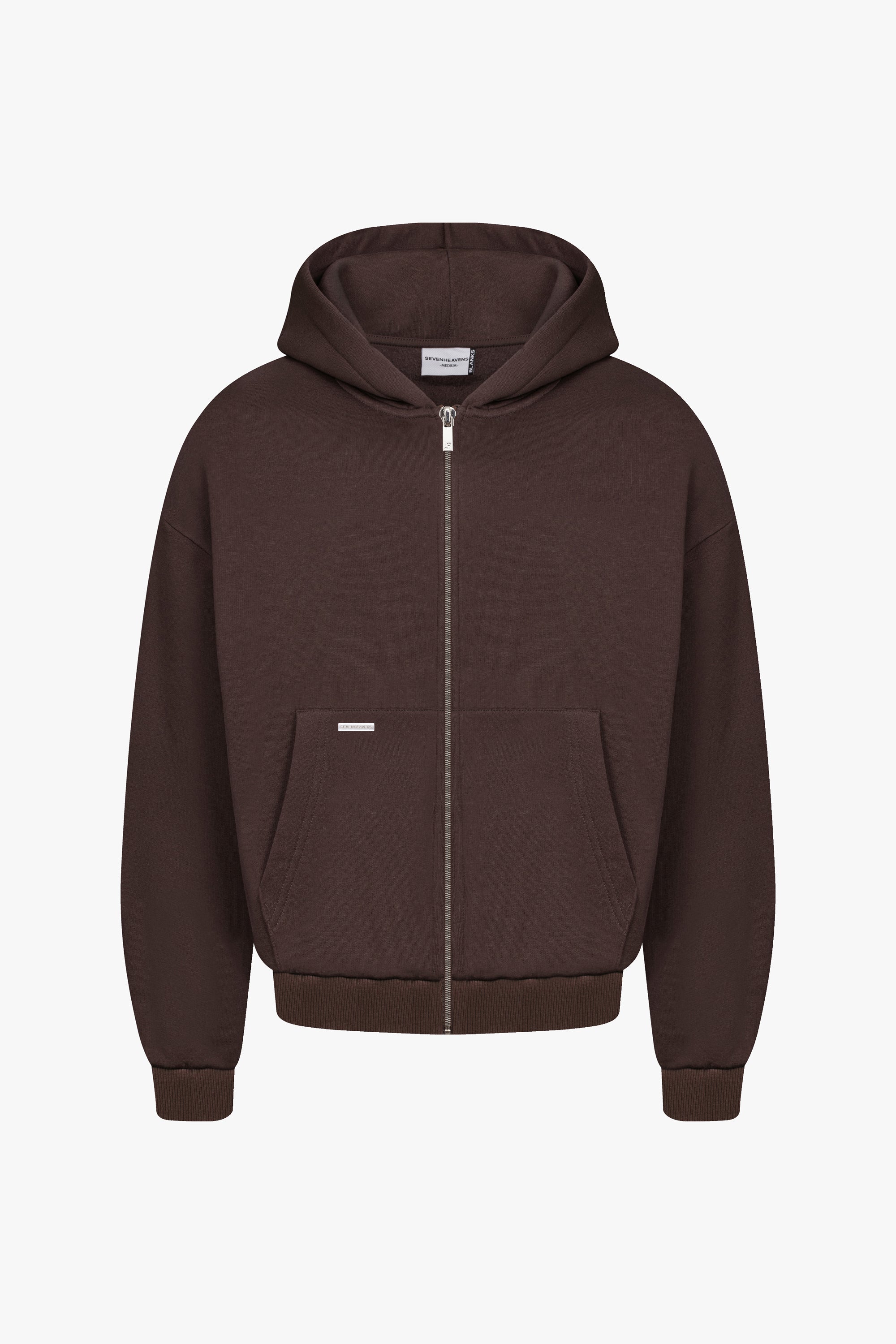 Heavy Blank Zip Hoodie