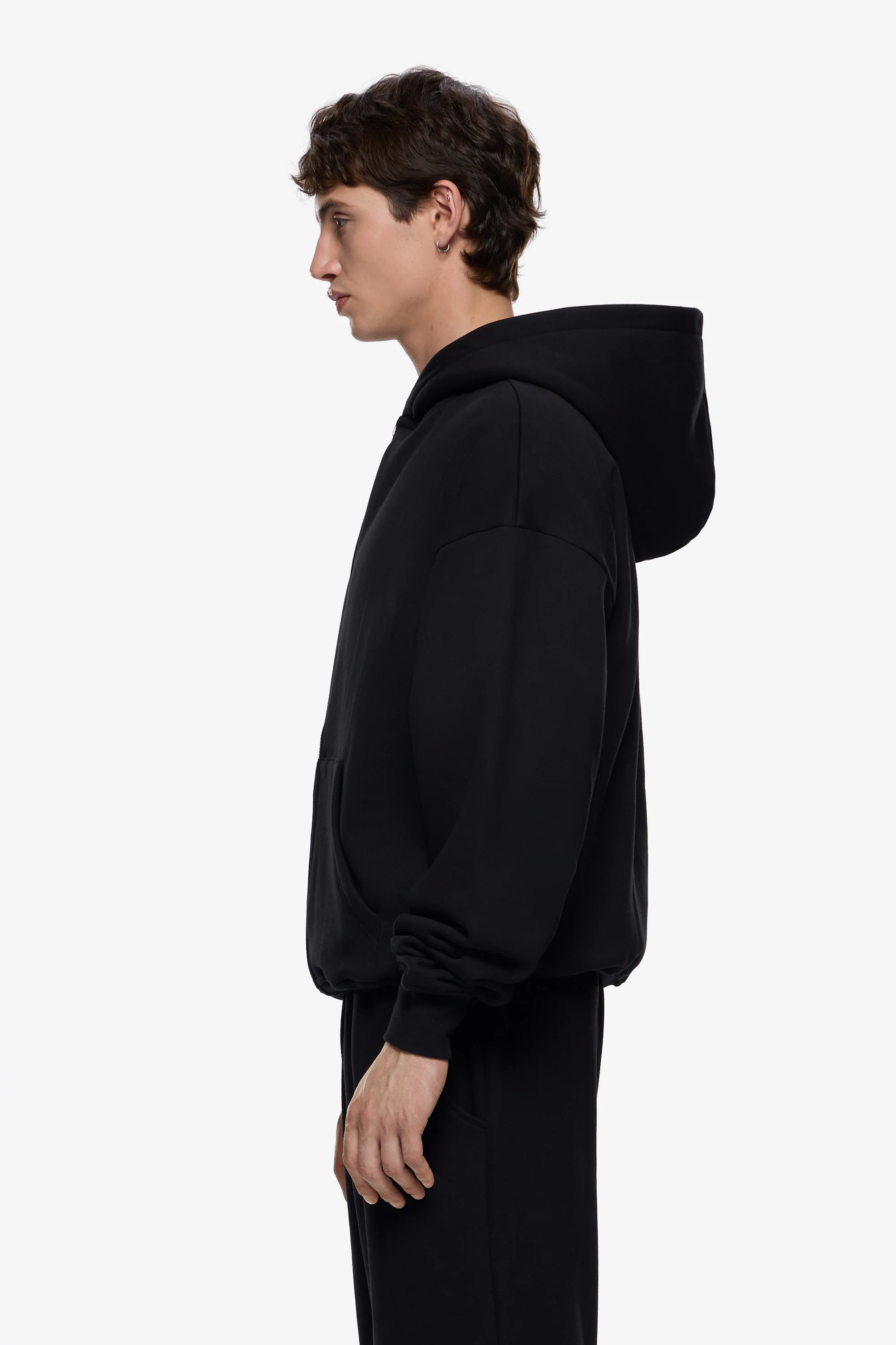 Heavy Blank Zip Hoodie - Image 4