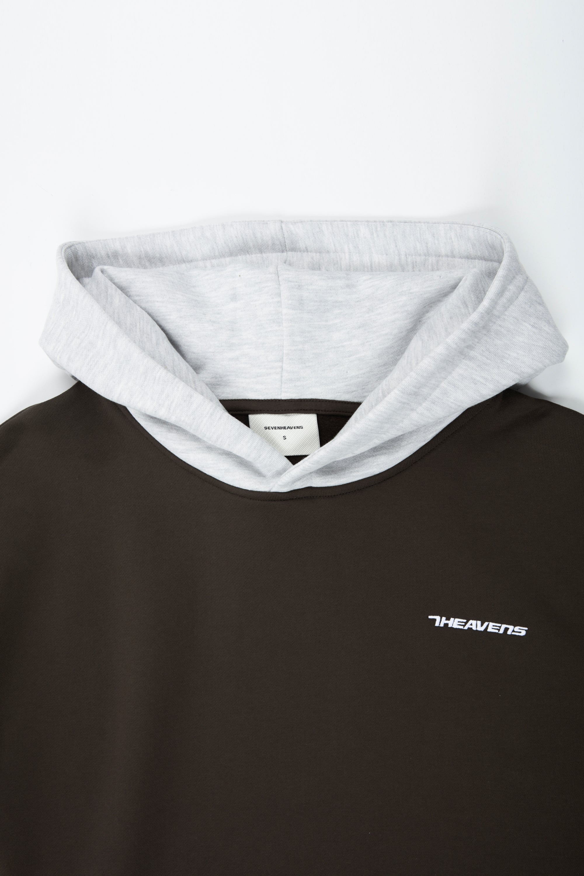Two Tone Hoodie Dark Brown / S - Image 5