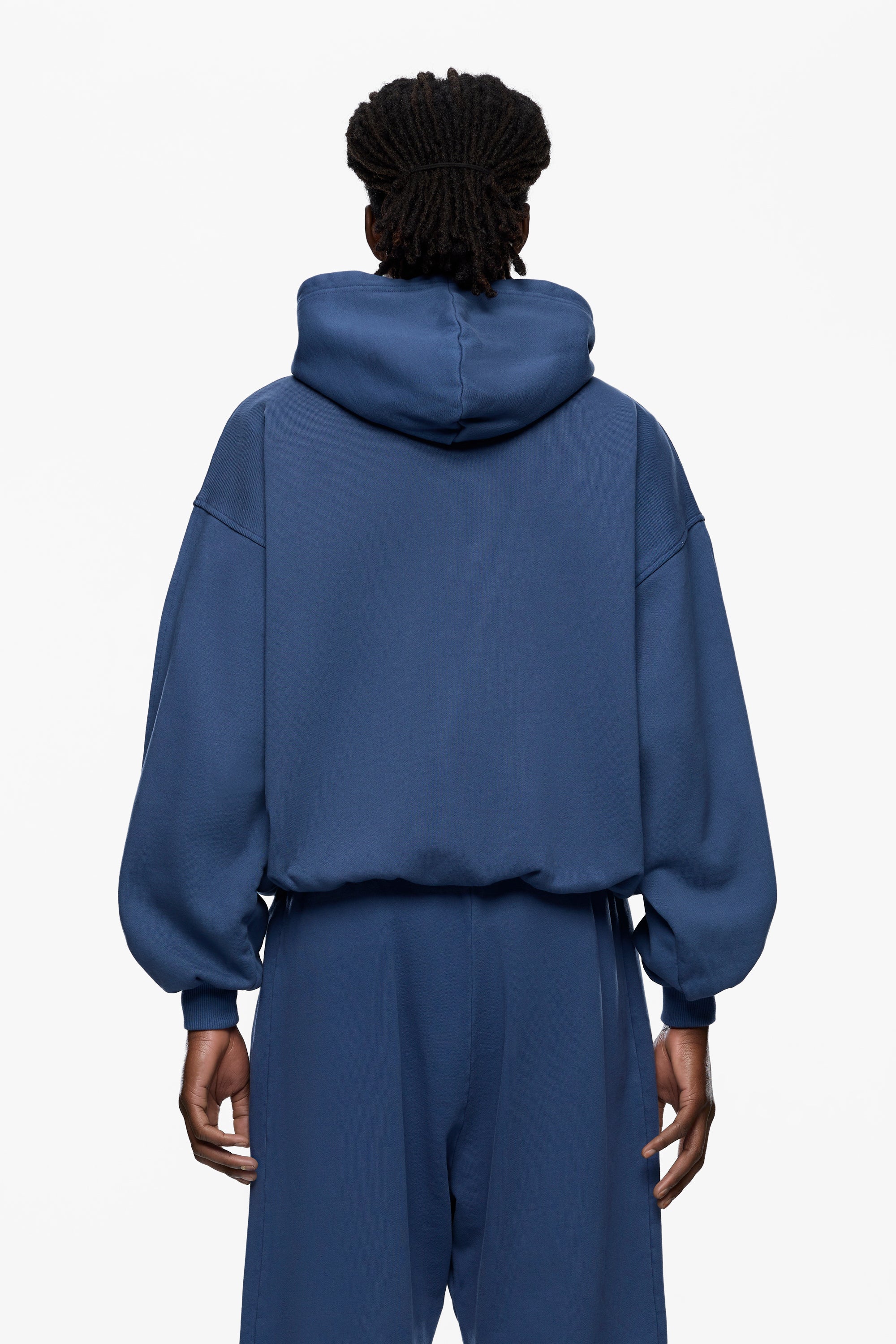 Washed Blank Zip Hoodie - Image 4
