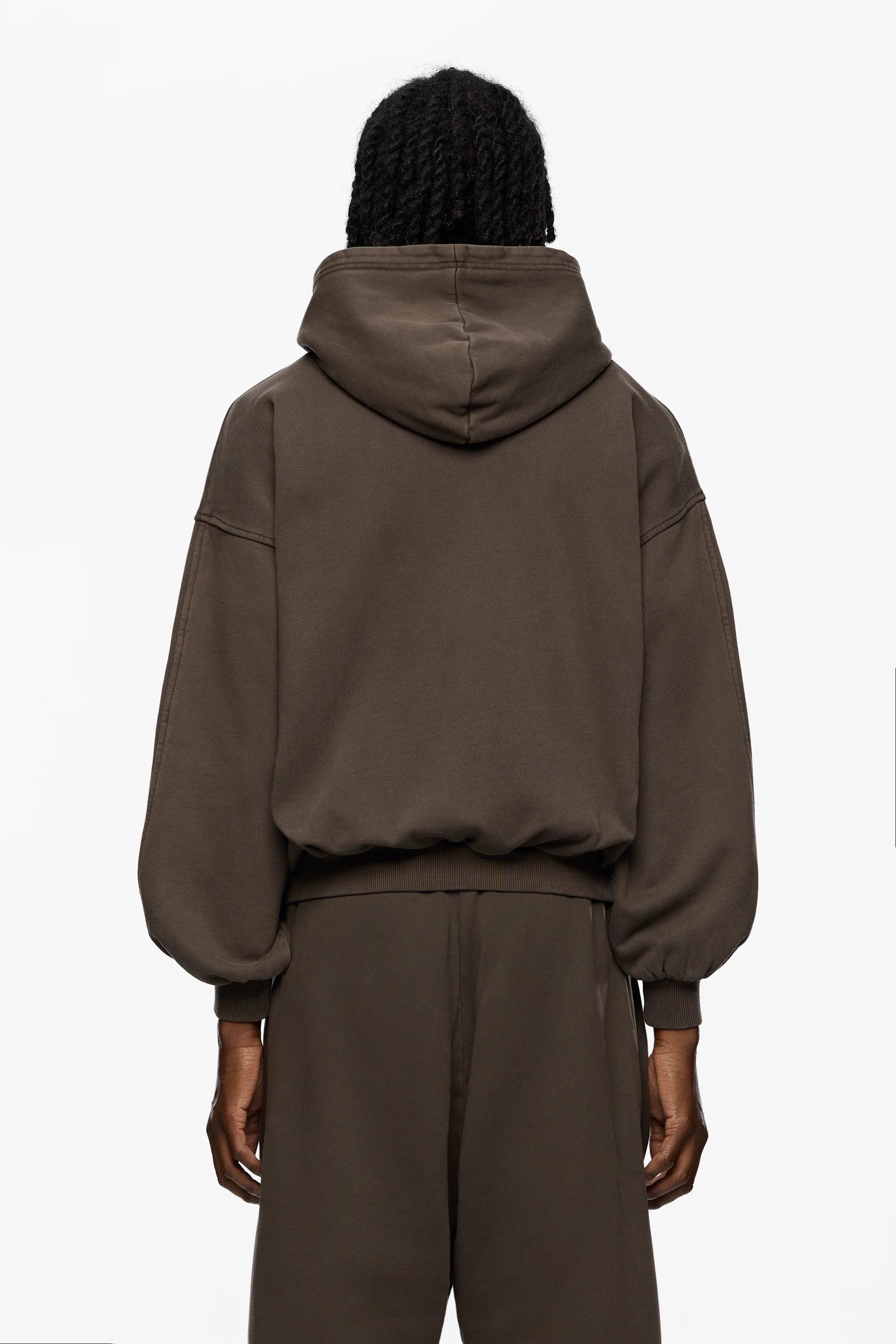 Washed Blank Zip Hoodie - Image 4