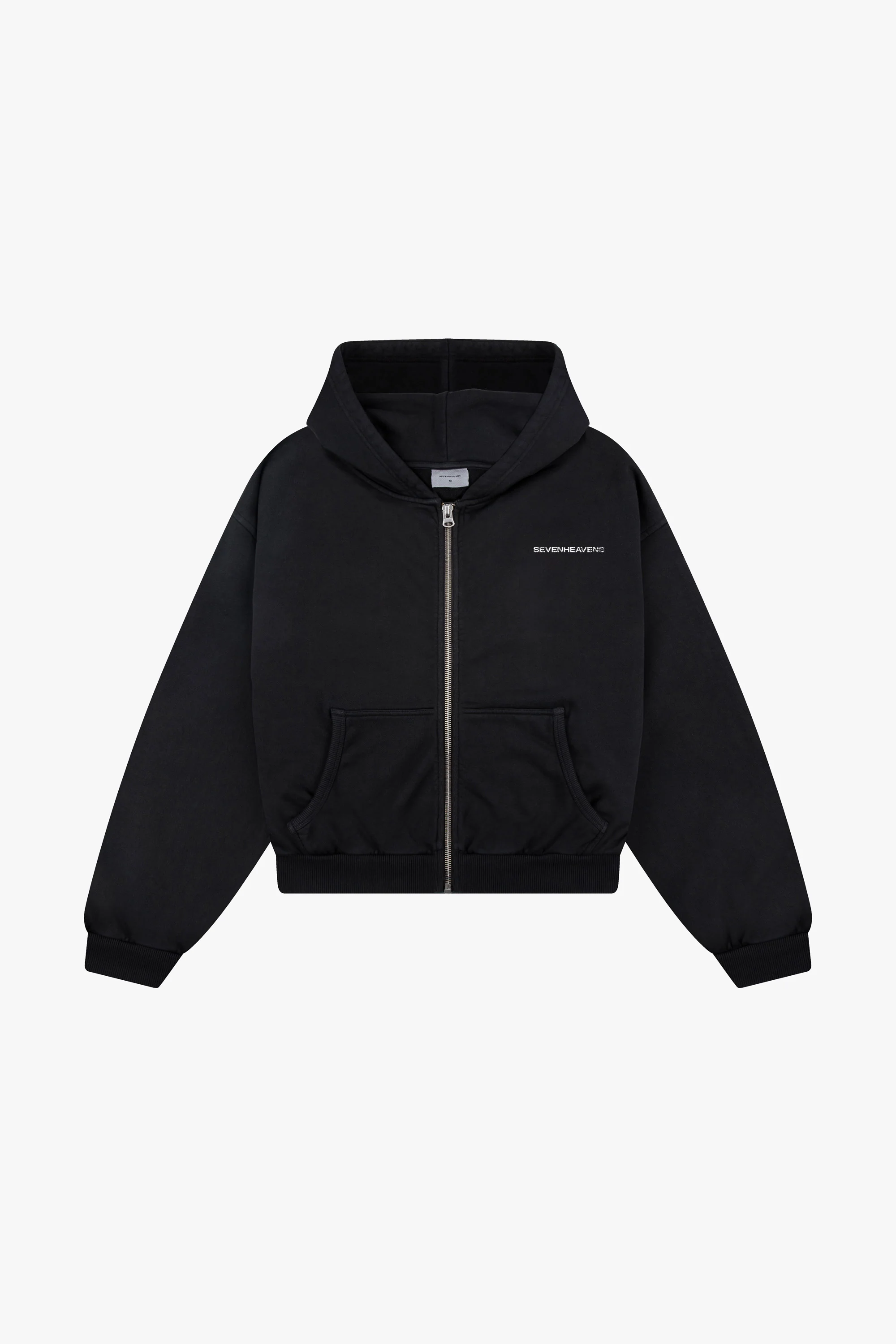 Washed Logo Zip Hoodie - Image 4